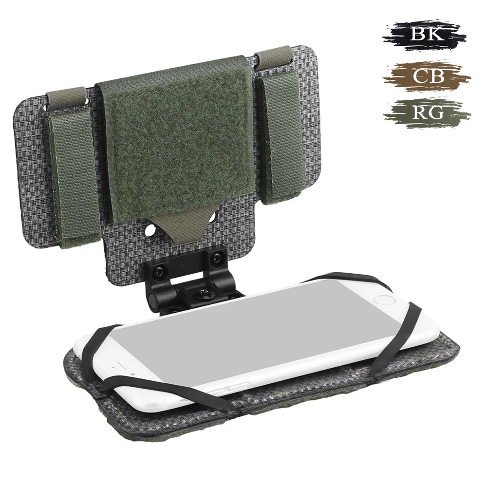 Lightweight Foldable Phone Pouch With MOLLE Connection Strap for Outdoor Sports