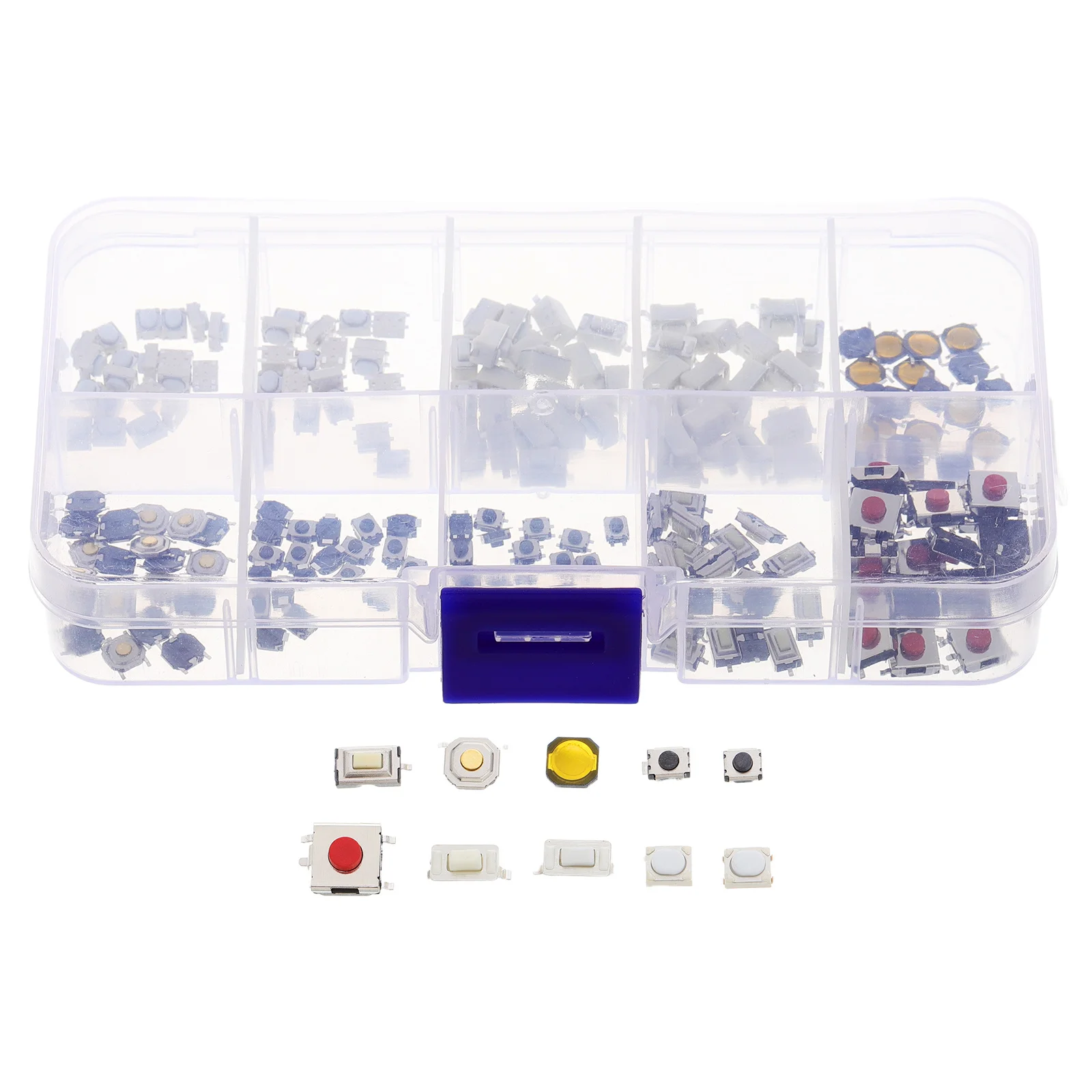 

200Pcs Durable Plastic Brass Car Remote Control Key Fob Replacement Push Button Switches Easy Install Longlasting