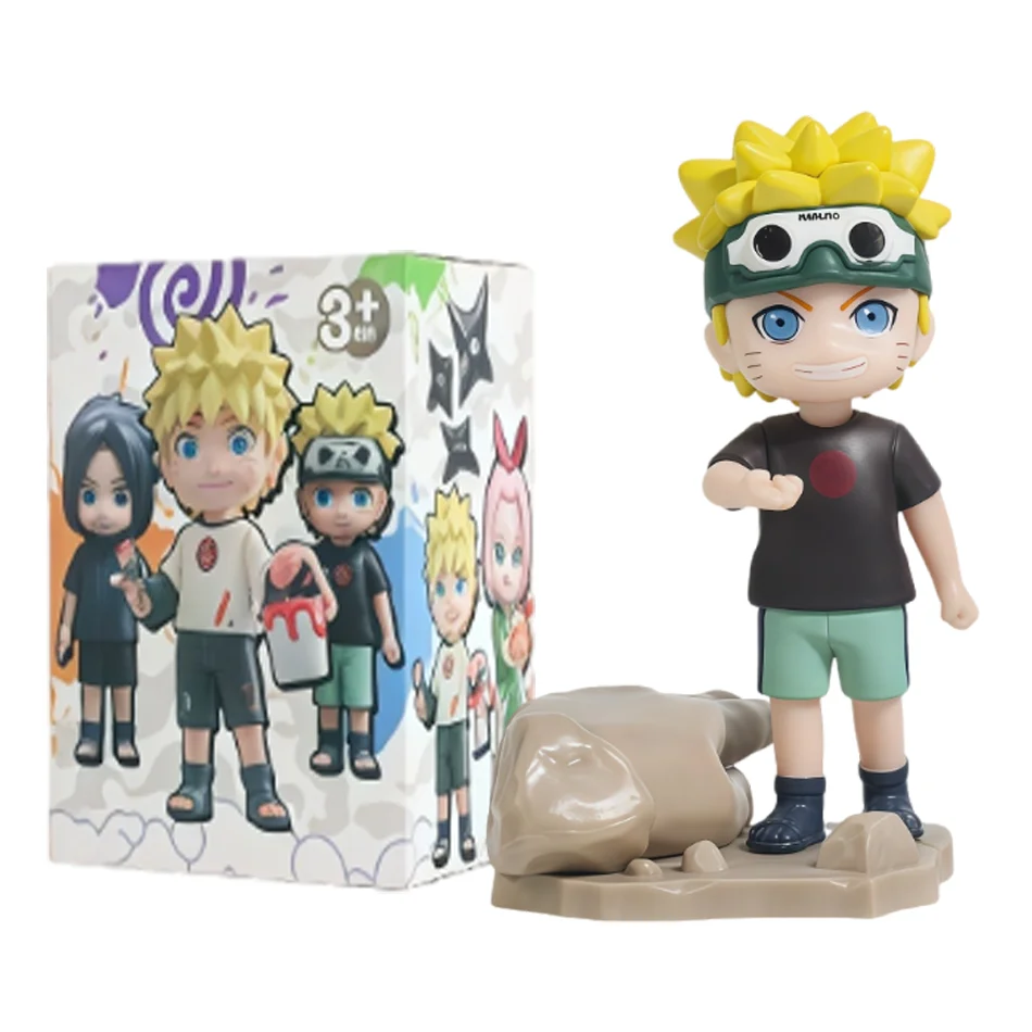 Blind Box Naruto Shippuden Kindheits-Serie Uzumaki Naruto Q-Version Überraschungsspielzeug Taschenanhänger Figuren Heimdekoration Schreibtisch-Deko – Detail 8