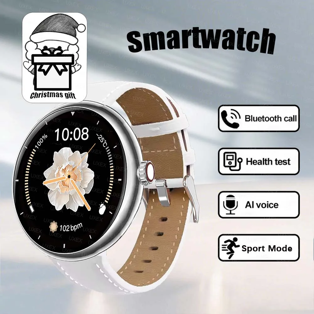 Роскошные умные часы для женщин и мужчин, полный сенсорный экран, Bluetooth 5,2, водонепроницаемые часы с вызовом, спортивный фитнес-трекер, заводские умные часы