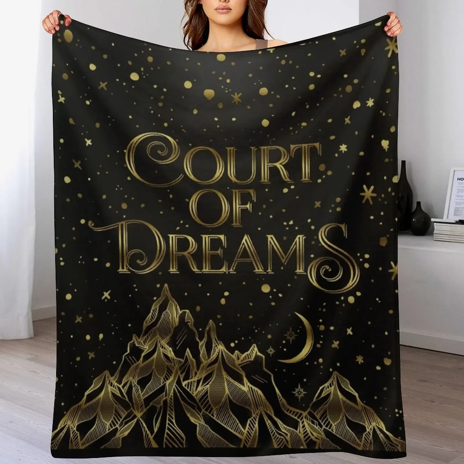 

Court of Dreams ACOMAF Throw Blanket for winter Custom christmas decoration Thin Blankets