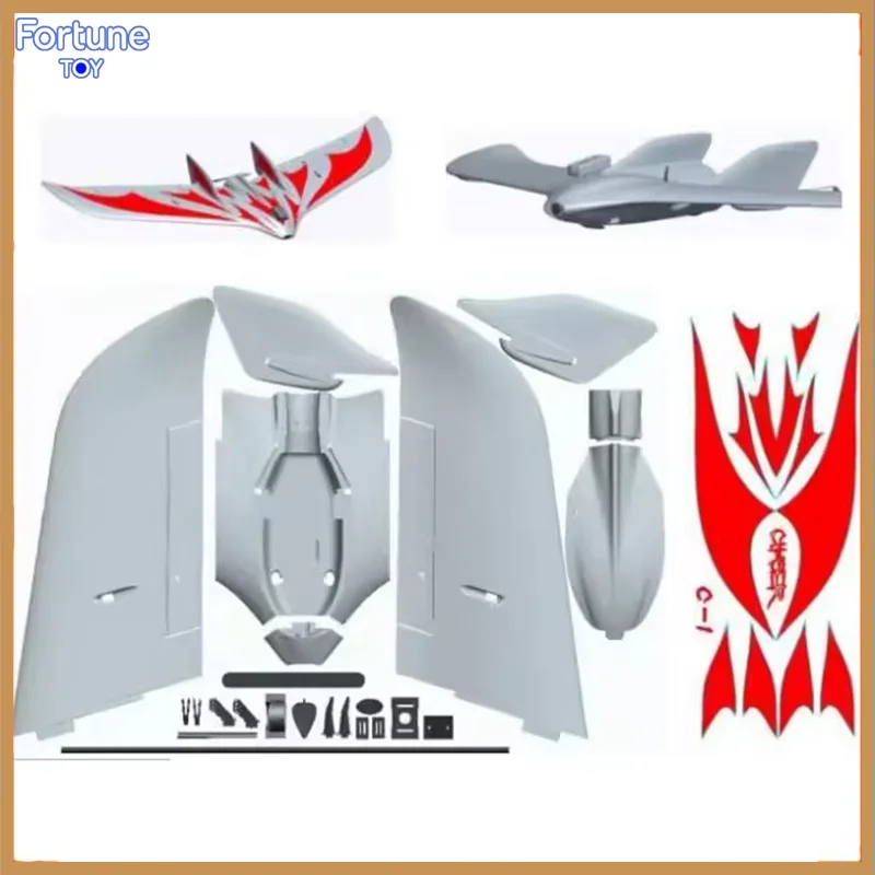 C1 Flying Wing Delta Chaser Flame coating FPV Carrier Large Wing Glider RC Plane Remote Control Aircraft Model Gift For Hobbyyis