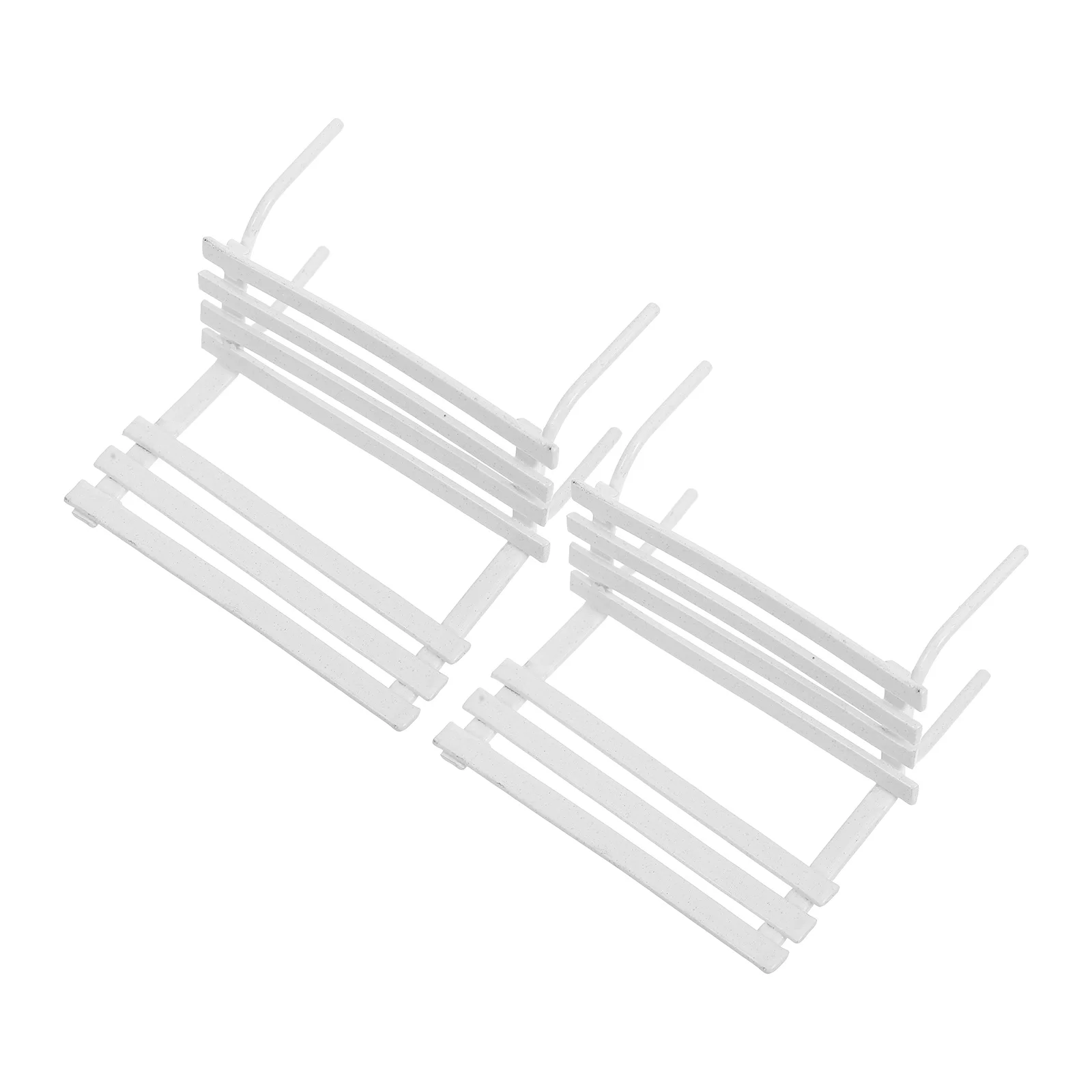 

2Pcs Miniature Park Bench Realistic Design for Bookshelf Office Decor Mini Prop Micro Landscape Garden Bench Accessory