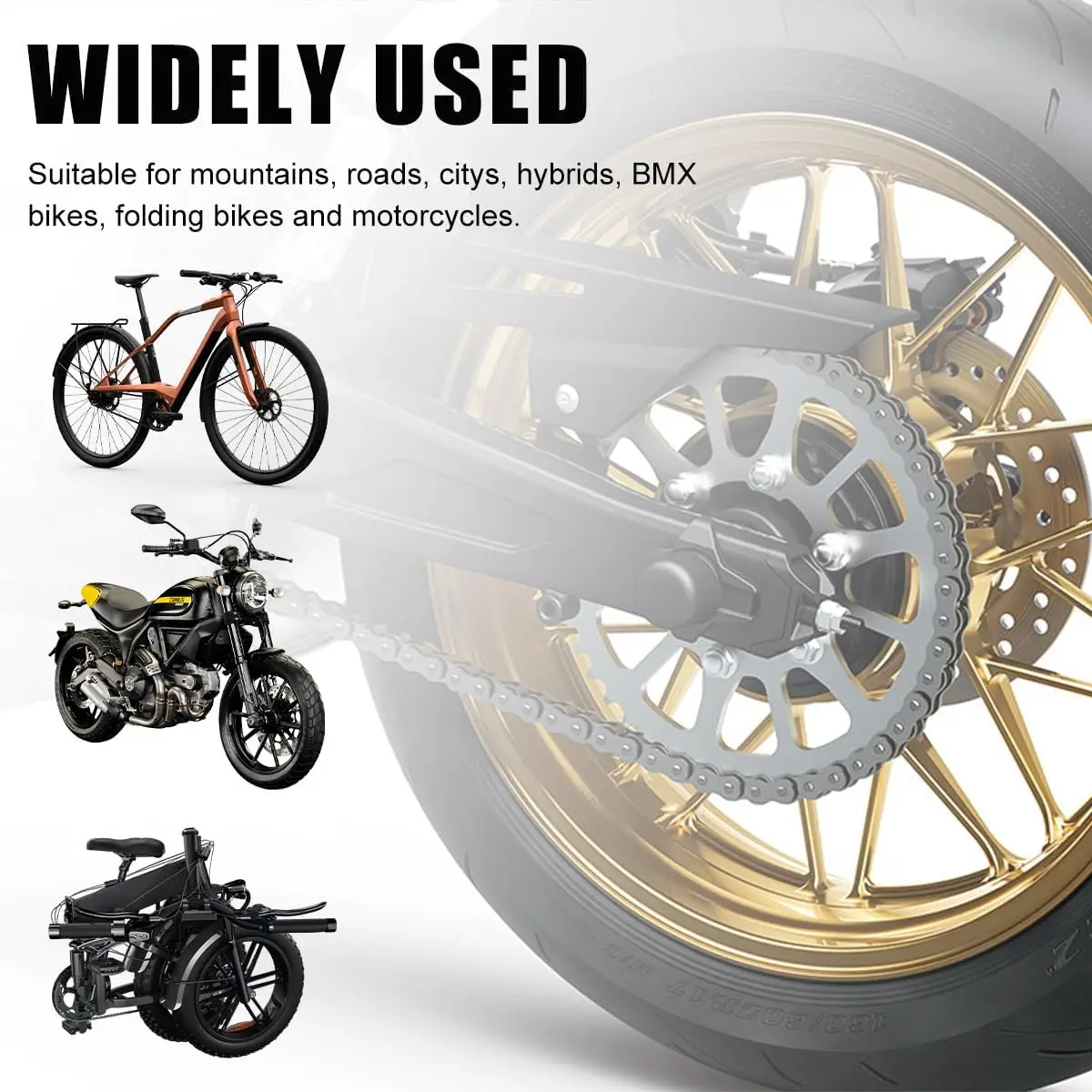 2PCS Fahrrad Motorrad Kettenscheibe, Motorrad Kettengetriebe Wäscher Schmutzentferner Waschwerkzeug Kurbelgarnitur Reinigungsbürste – Detail 12