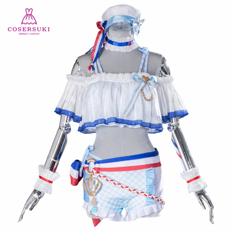 

Project Sekai Momoi Airi Blue Marine Crew Style Cosplay Costume Halloween Christmas Convention Con Outfit