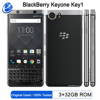 Original Unlocked BlackBerry Keyone Key1 Cell Phone 32/64GB ROM 3GB RAM Mobile Bar Phone 3MP Camera Smartphone Touch Screen WiFi