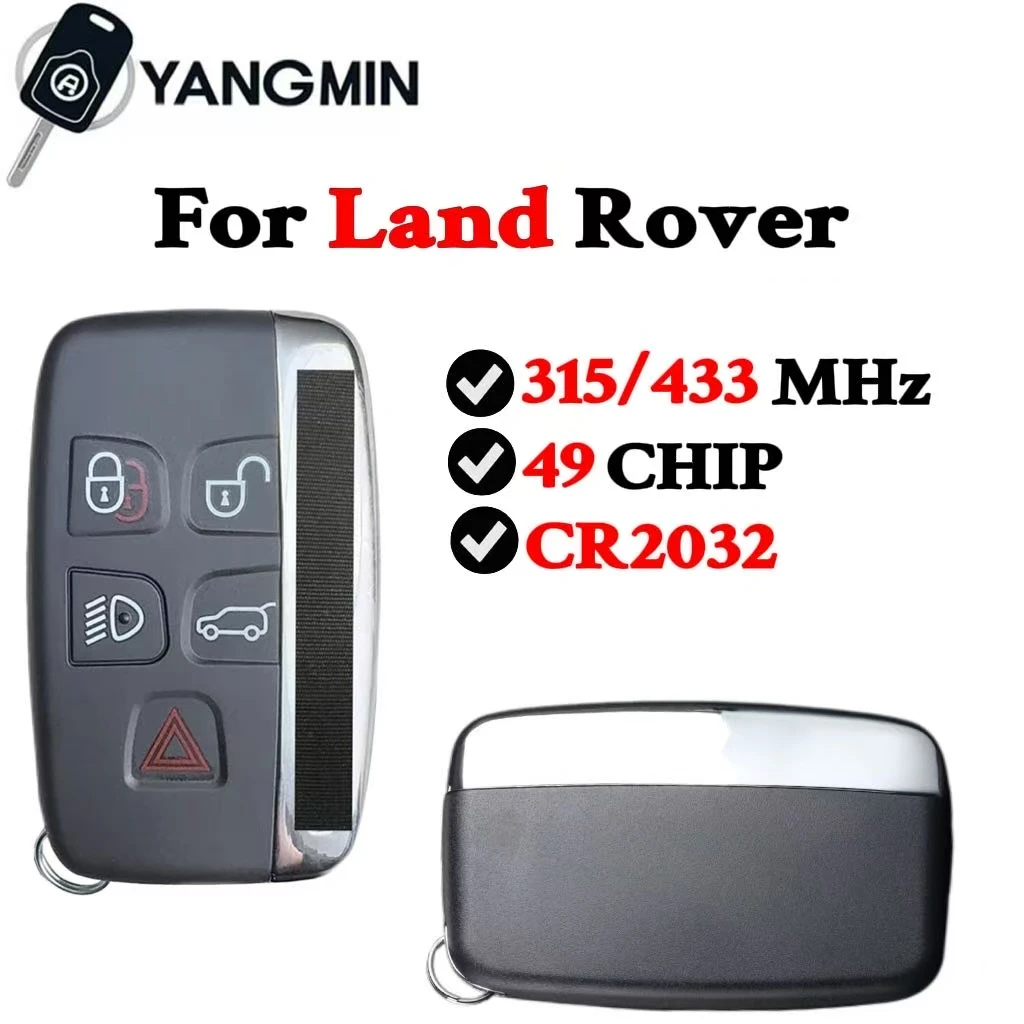 YANGMIN CAR KRY для Land Rover Discovery 4 Freelander Range Rover Sport Evoque PCF7953 FCCID: KOBJTF10A 315 МГц 433 МГц ID49 YANGMIN CAR KRY для Land Rover Discovery 4 Freelander Range Rover Sport Evoque PCF7953 FCCID: KOBJTF10A 315 МГц 433 МГц ID49