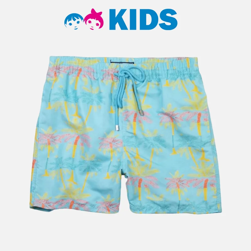 Children's turtle print swim pants elastic waterproof quick drying beach pants sports family vacation leisure surfing Kids 2024