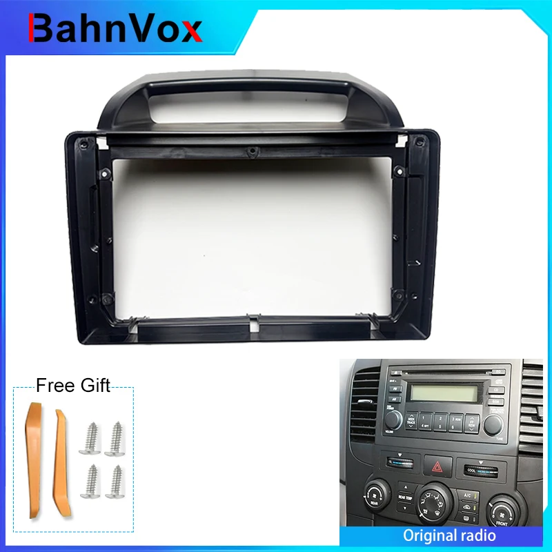 9 inch Android Car Radio frame for Kia Carnival VQ 2006-2014 2din Stereo GPS Fascia bezel Panel Adapter wire harness