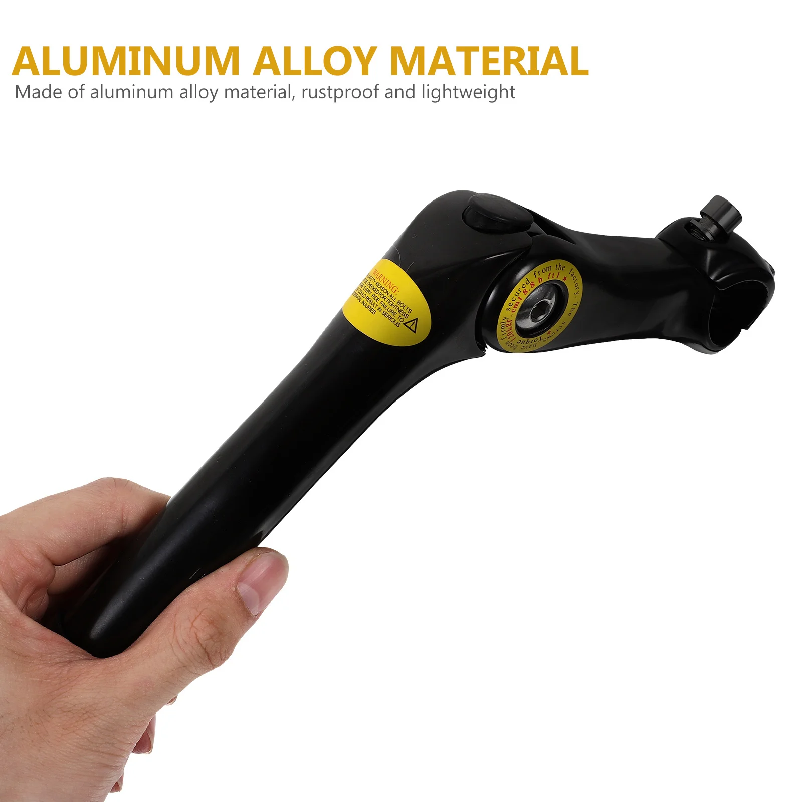 

25.4mm Bike Handlebar Riser Adjustable Black Durable Lightweight Aluminum Alloy for Mountain Road Bicycles