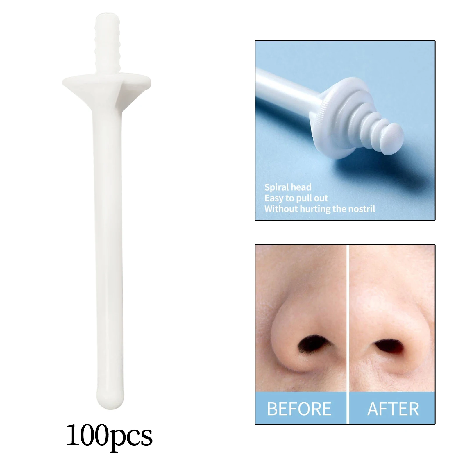 Disposable Nose Wax Applicator Sticks Spatulas for Nasal Cleaning Facial Hair Removal Eyebrow Wax Nose Wax Sticks