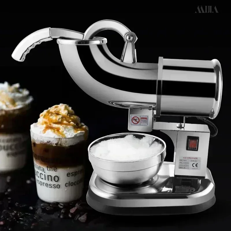 

Льдодробилка из нержавеющей стали, магазин чая с молоком, новая коммерческая бритва для льда, ручное давление, высокая мощность, двойное лезвие