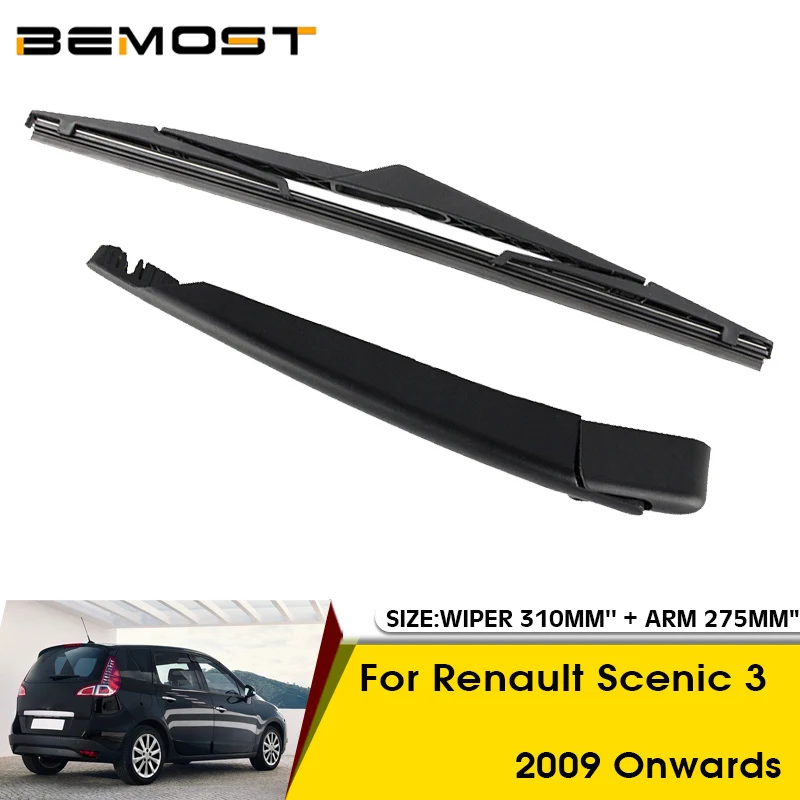 Car Wiper Blade For Renault Scenic 3 2009 Onwards Rear Back Windshield Windscreen Rear Wiper 310mm+Arm 275mm Car Accessories