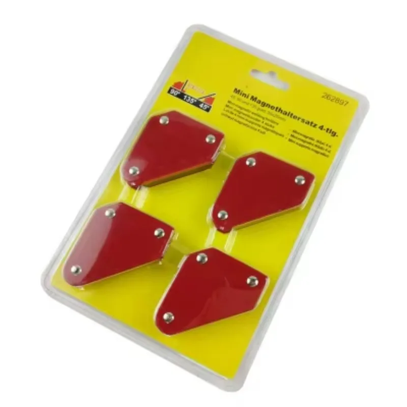 Set of 4pcs 9Lbs Mini Triangular Welding Holder Positioner Fixer Locator Without Switch Magnetic Fixed Angle Tool 9Lb