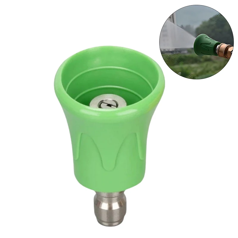 1Piece Pressure Water Gun Nozzle Car Wash Accessories Soft Rubber Sleeve Sector Nozzle Splash Proof