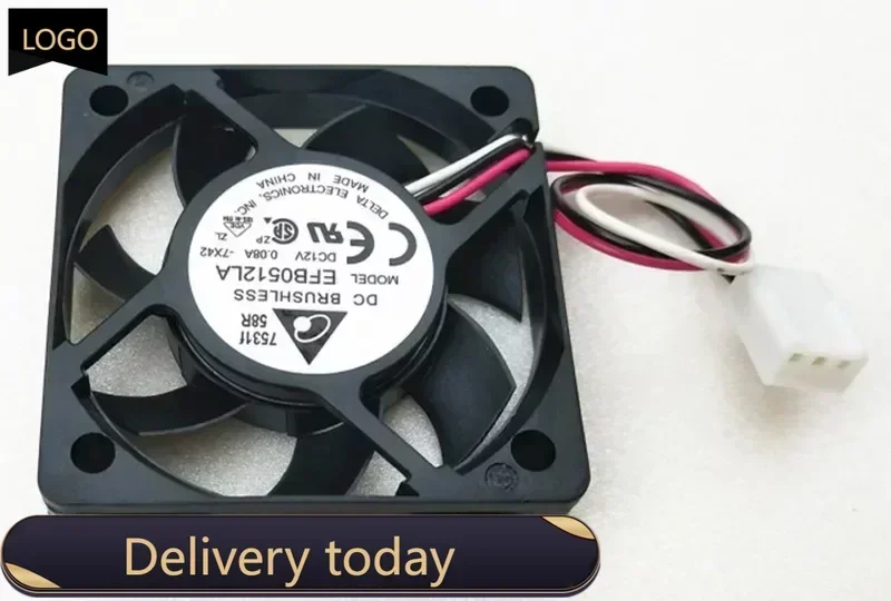 

10pcs Delta EFB0512LA 5010 50MM 50*50*10MM Fan For Graphics card North and south bridge chip Cooling fan 12V 0.08A with 3pin