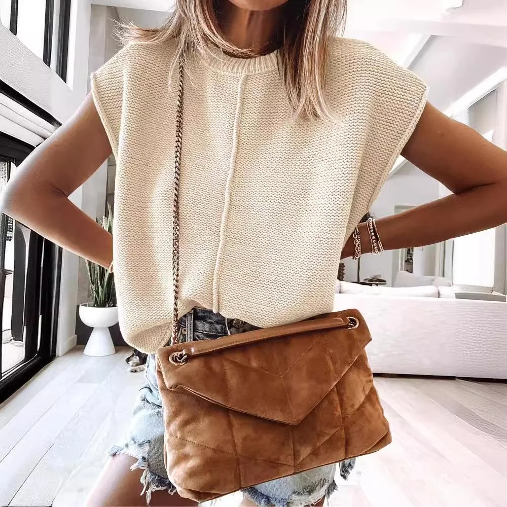 

Женский вязаный свитер, пуловер, топ с подошвой, свободный крой, летняя тонкая деталь, европейская модная повседневная одежда