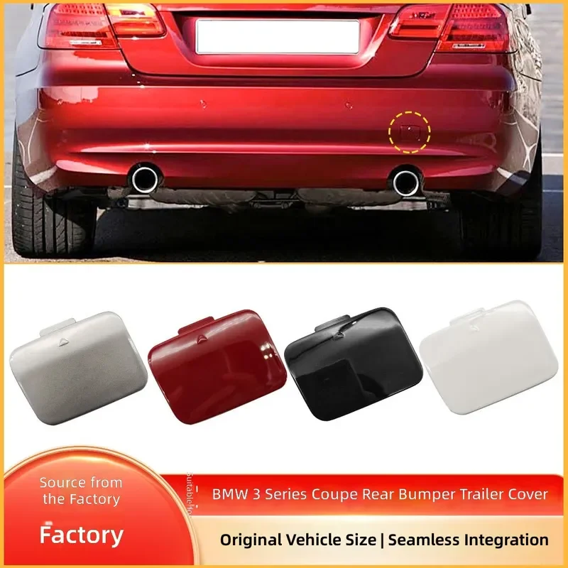 For BMW 3 Series E92 E93 Coupe Rear Bumper Tow Hook Cover Trailer Hole Cap 51127256109