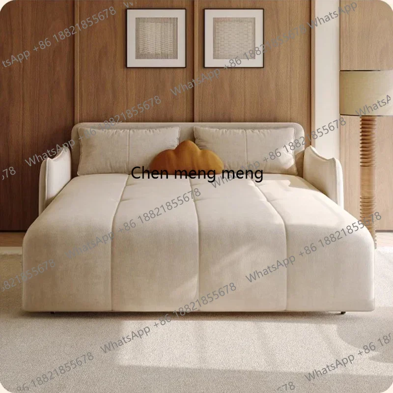 

Modern Simple Sofa Bed Nordic Cream Style Bedroom Retractable Living Room Sofa Folding Chaise Home Furniture Sofy Do Salonu