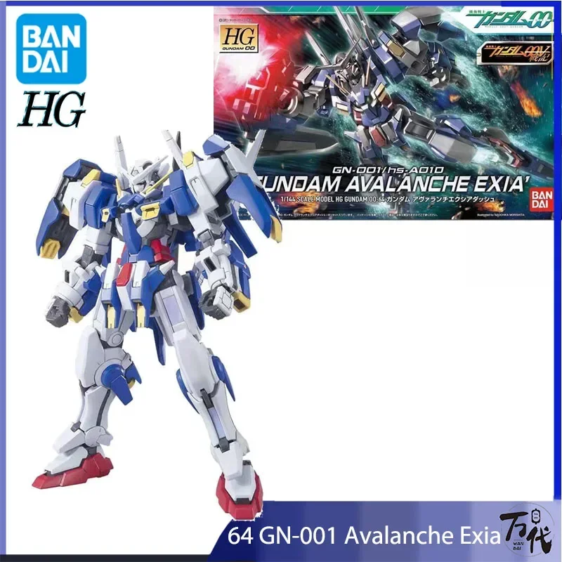 

BANDAI GUNDAM MODEL KIT ANIME FIGURE HG00 64 GN-001 AVALANCHE EXIA 1/144 NU GUNDAM HIGHLY PLAYABLE ASSEMBLY TOYS GIFT