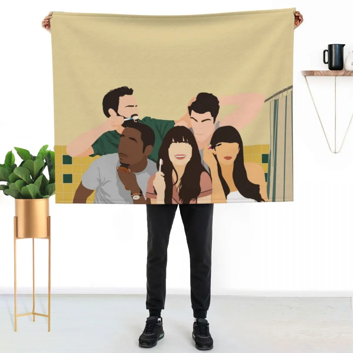 New Girl Throw Blanket Soft Home Decor Blanket for Couch Bedroom