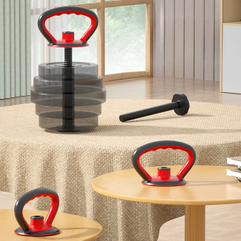 Adjustable Kettlebell Indoor Fitness Equipment Barbell Dumbbell Push-up Stand Home Gym Accessories Handheld Handle Support