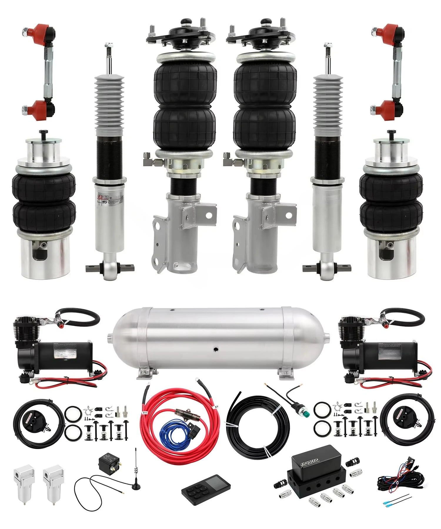 Performance Auto Parts Air Suspension Kits Air Struts for Ford Mustang (non-DampTronic) 6th Gen 2.3T S550 2015+