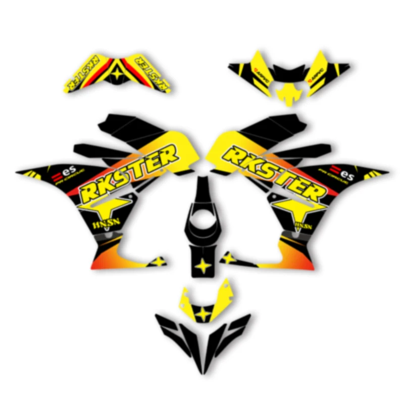 

DSMTECH Motorcycle Graphics For KTM 2017 2018 2019 2020 RC250 17-20 RC250 390 Decal Stickers Kits 005