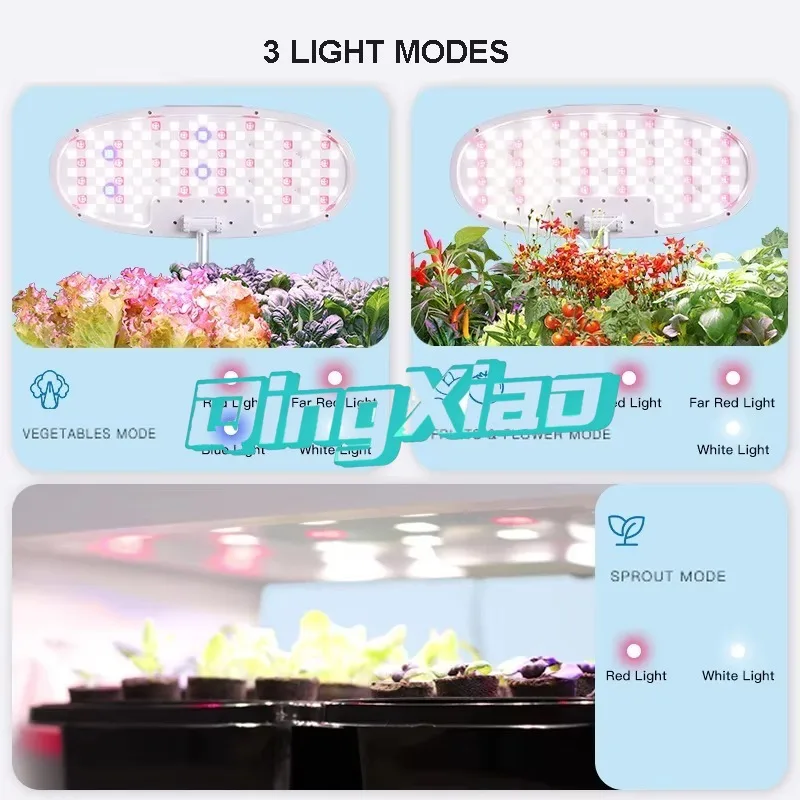 Multispectrum LED Intelligent Hydroponic Grow System With Grow Light For Indoor Fresh Vegetable Flower Seedling Cultivation