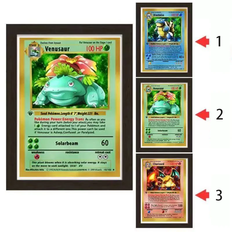 

Pokemon 3D Lenticular Poster Charizard/Blastoise/Venusaur Anime Gradient Stylish Decoration Gift Collection Poster