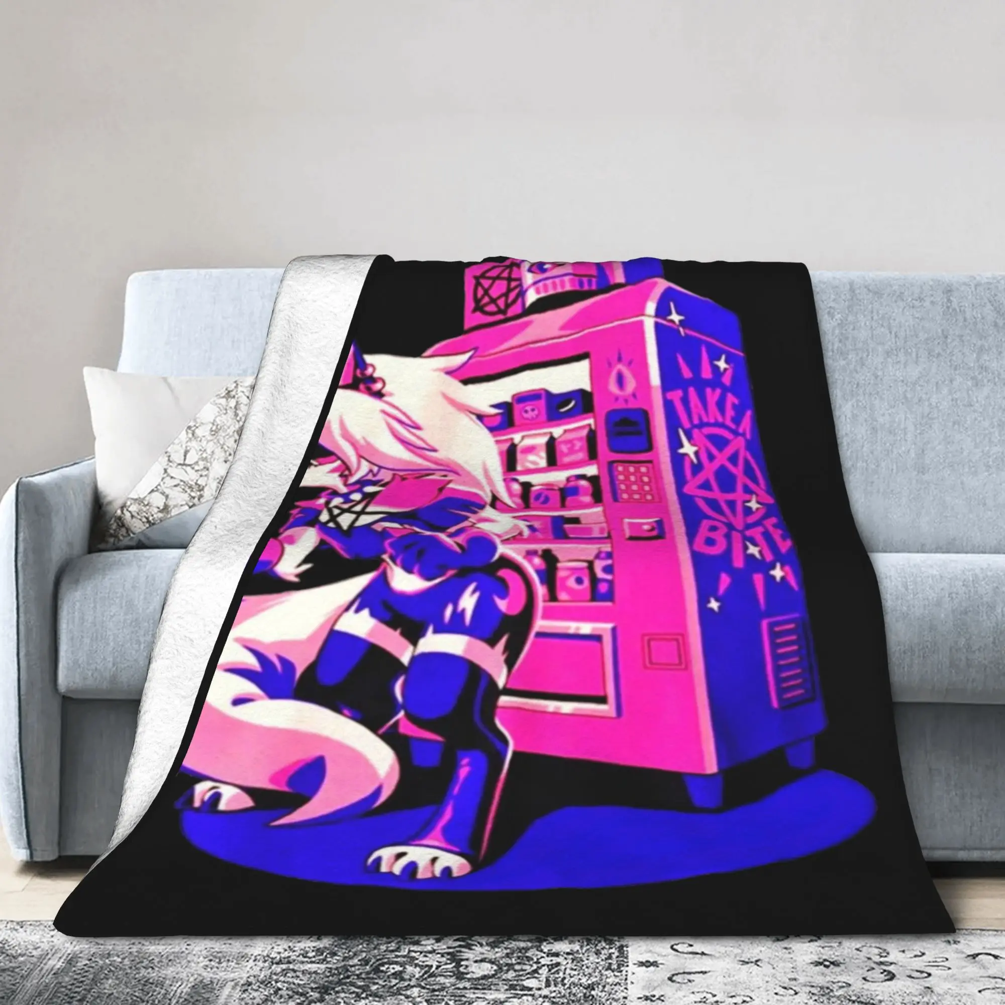 Loona Blankets Anime Fleece Awesome Warm Throw Blanket for Chair Covering Sofa All Season,