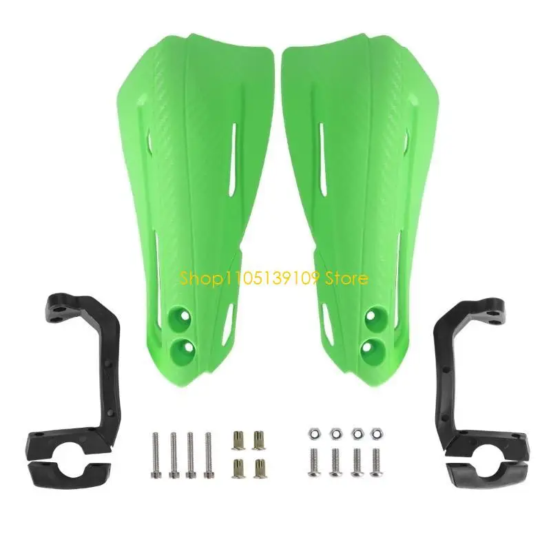 Pair Quick Install ABS Motorcycle Hand Protectors for Brake Lever & Windshield