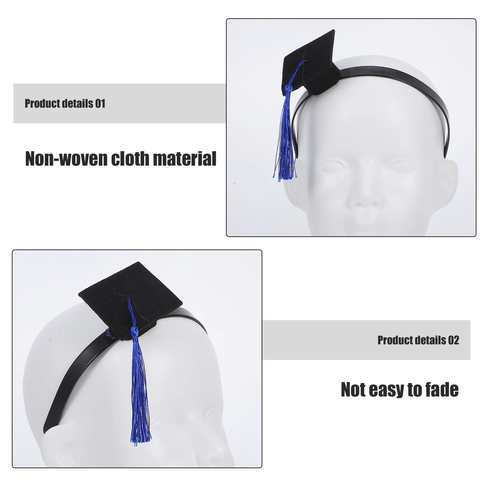 عصابة رأس صغيرة للتخرج، عصابة رأس خفيفة الوزن لحفلات Grad، إكسسوارات شعر Grad