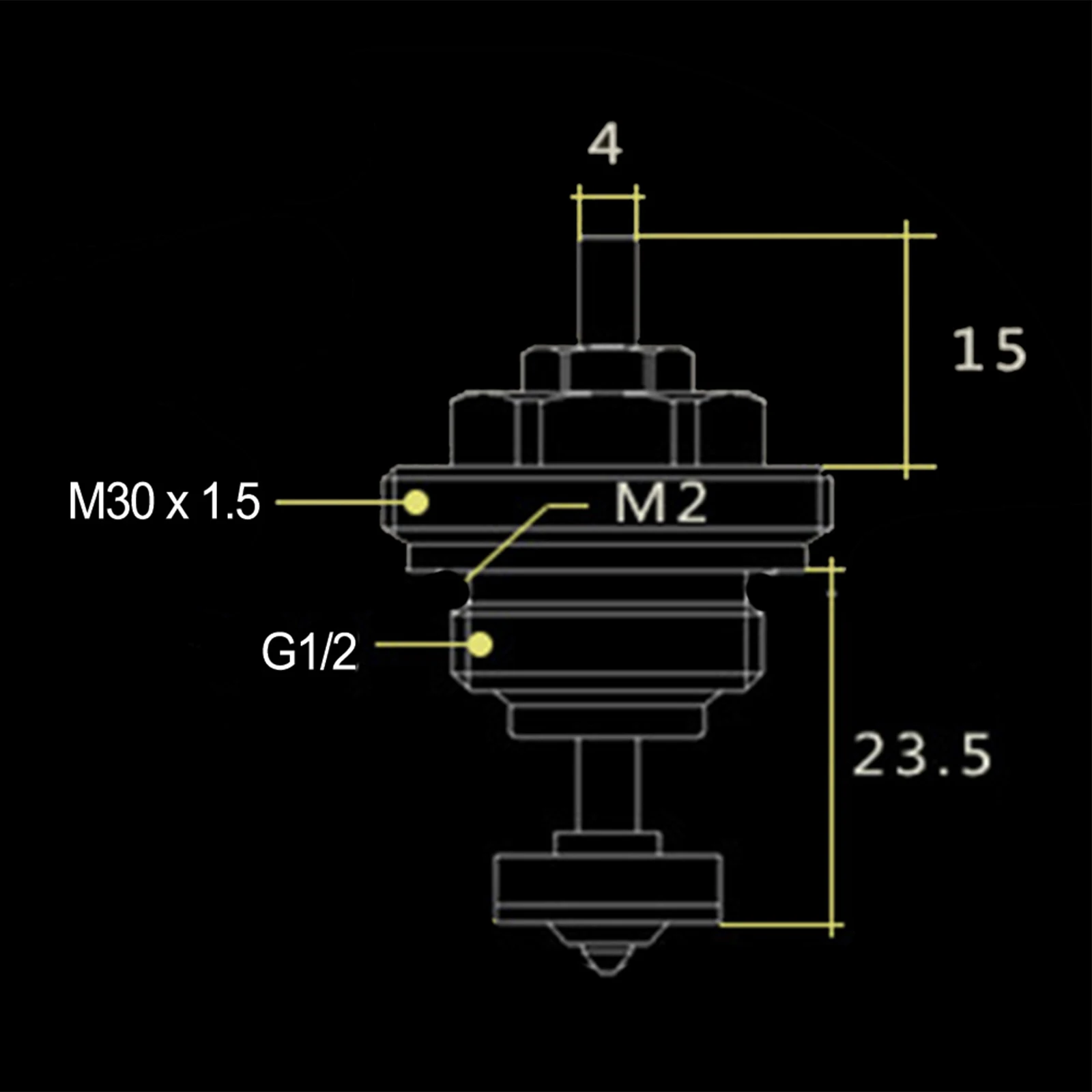 Valve Insert Return Pin Valve Core For UFH Actuator M30x1.5 Heating Circuit Distributor Automatic Spring Valve Cores