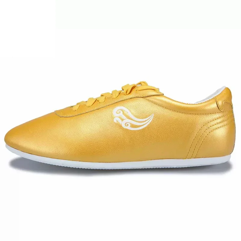 High Quality Cowhide Tai Chi Shoes Soft Genuine  Leather Kung Fu Wushu Shoes Martial Arts Sneaker