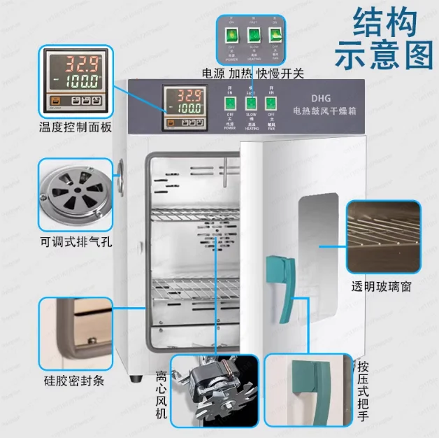 Laboratory Electric Bl ast Drying Oven – Industrial Constant Temperature Oven for Food, Herbal Medicine & Lab Use