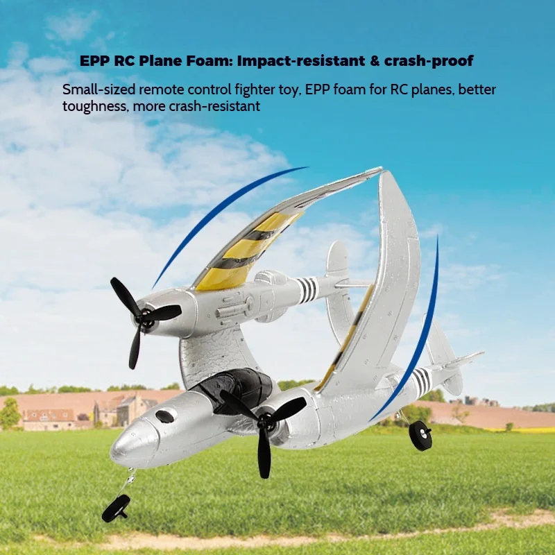 FX816 RC Airplane P38 Fighter Fixed Wing Glider Remote Control Aircraft Electric Foam Model High Performance Flight Toy for Kids