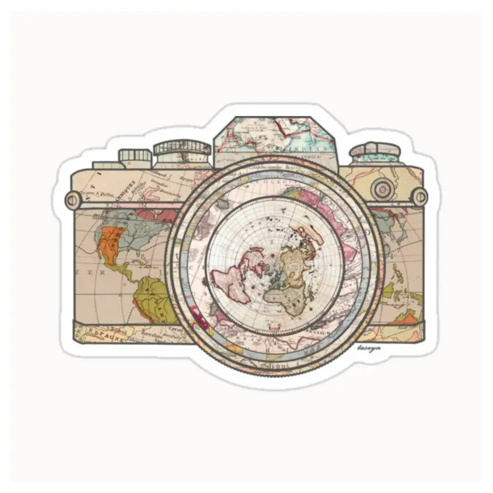 Travel Waterproof Stickers For Decorating Car Windows Motorcycles And Computers.