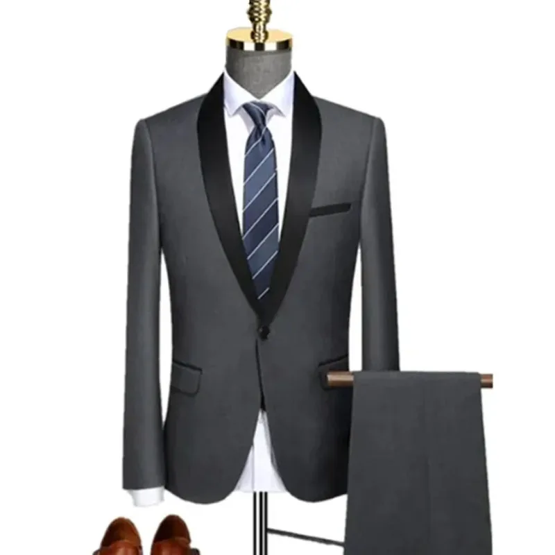 suits for men 3 Pieces Set Formal Slim Fit tuxedo suit Prom Suit Male Groom Wedding Blazers High Quality Dress Men\'s clothing