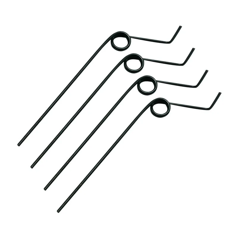 Supports de roue arrière pour avion RC, 2 pièces, train d'atterrissage avec ressort en plastique/métal Durable pour avion RC, hélicoptère, accessoires de bricolage