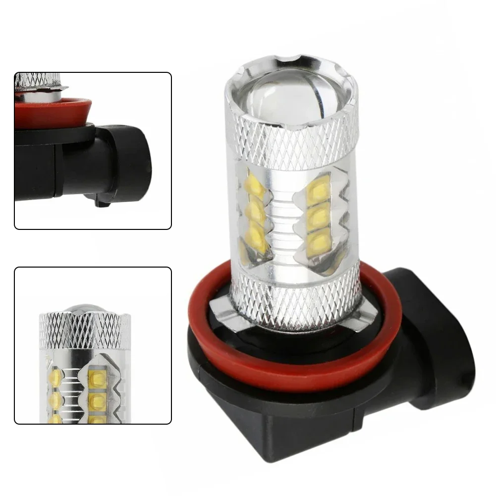 

Car LED Modified Front Fog Lights 80W Power Anti-fog Lights Super Fog Lights Replacement Auto Parts Accessories