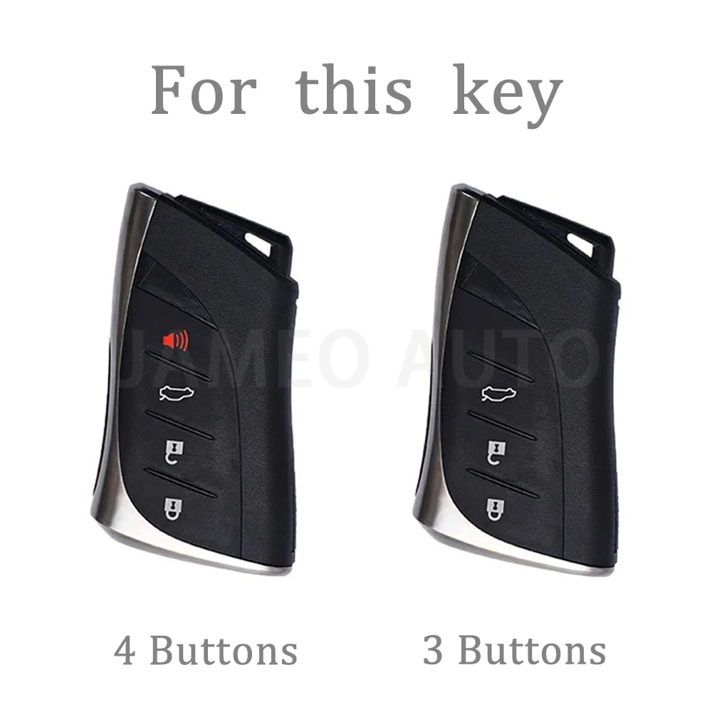 3 4 Buttons TPU Car Key Case Cover for Lexus ES LC LS NX UX RC LX IS RX Auto Key Shell Protection Accessories