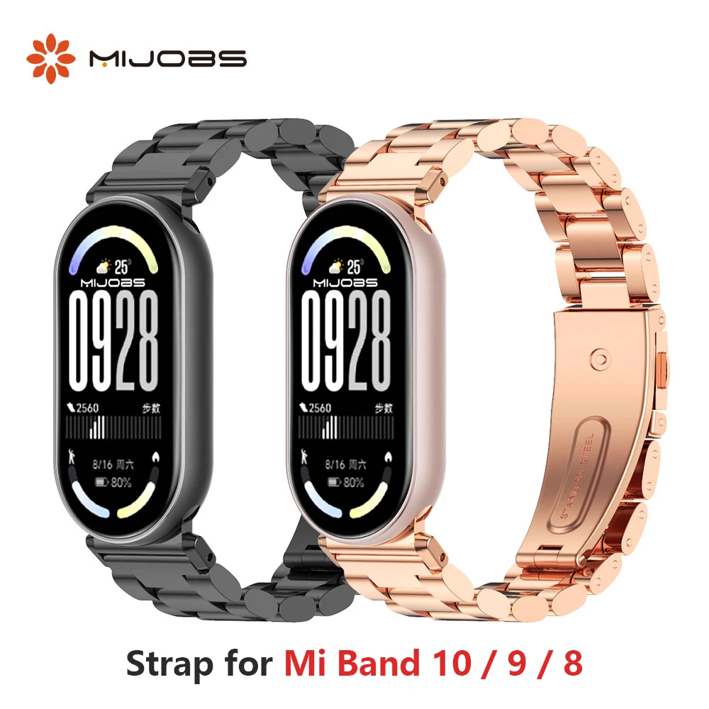 Strap for Mi Band 11 10 9 8 Metal Watch Band for Mi Band 10 Bracelet Mi Band 9 Wristband Pulseira Mi Band 8 Wrist Strap