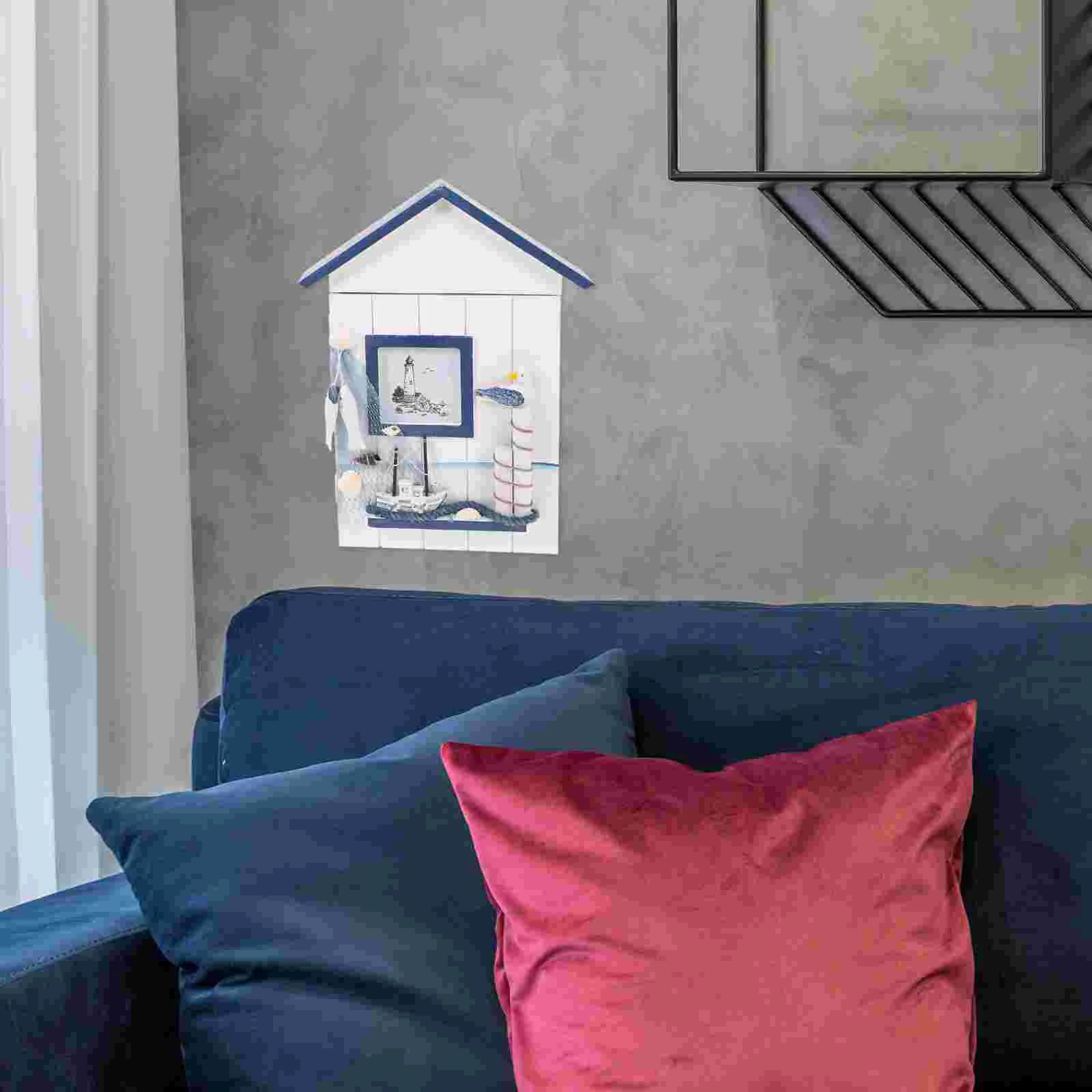 Decoration Key Locker Holder Sundries Storage Organizer Household Box Container Pine