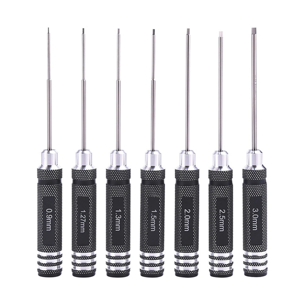 1pcs Hex Wrench Screwdrivers Bit 0.9/1.27/1.3/1.5/2.0/2.5/3.0mm For RC Model Screw Driver Hand Repair Tool