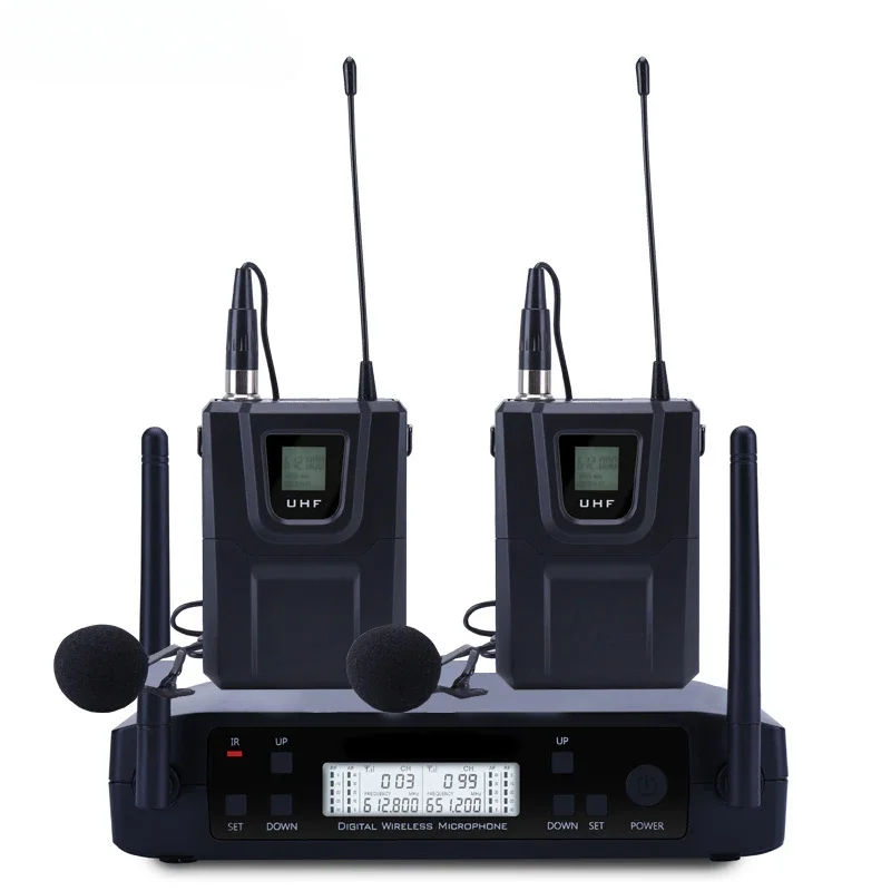 GLXD4 UHF Wireless Mic Karaoke DJ Microfone System Dual Beta Handheld Microphone