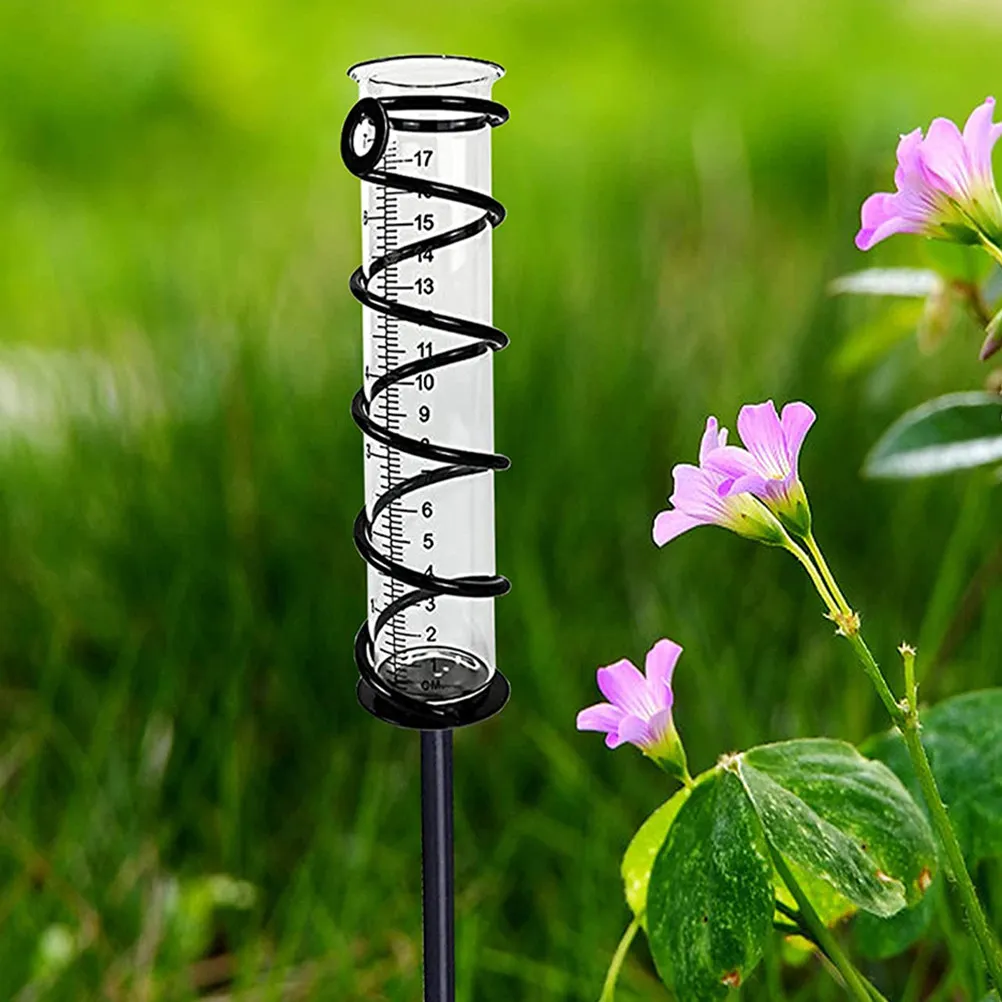 4Pcs Rain Gauge Test Tubes Glass Measuring Cylinders for Garden Outdoor Accurate Rainfall Measurement Tool Test Tube Rain Gauge
