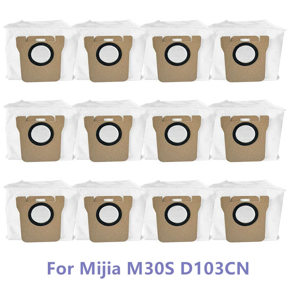 12PCS Dust Bin Bags Garbage Bag For Mijia M30S D103CN Robot Vacuum Cleaner Parts