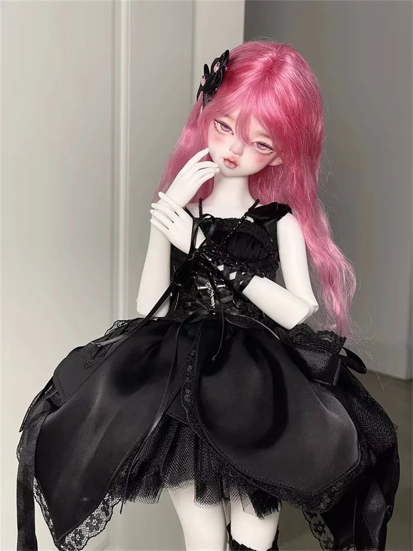 

Платье для куклы BJD/SD, милая роза, элегантная встреча, черная 1/3 1/4, сетчатая кружевная короткая юбка, комплекты игрушек для девочек, красивые подарки, аксессуары для кукол