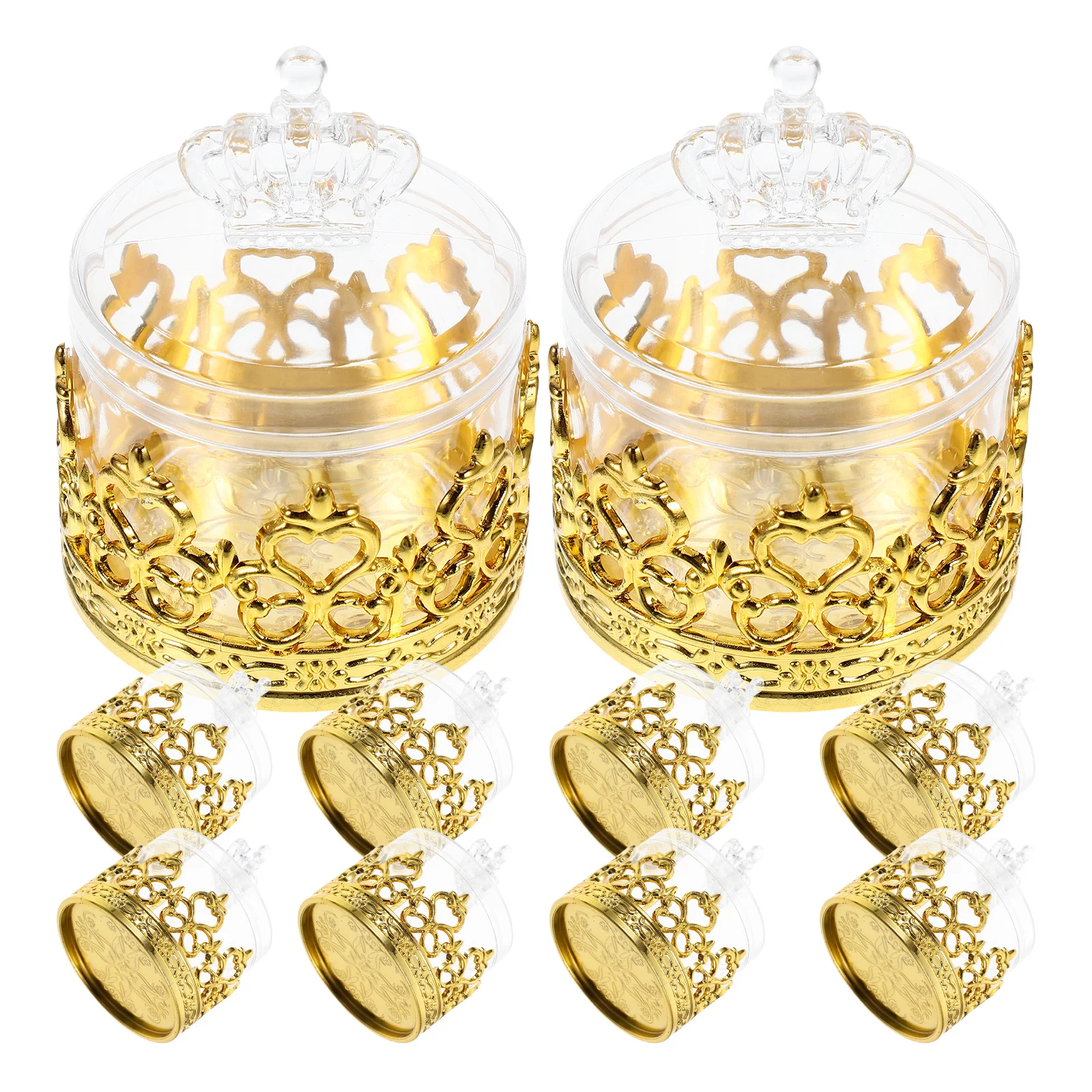 

12pcs Transparent Boxes Elegant Design Wedding Party Favors Baby Shower Graduation Decorations Safe Material Mini